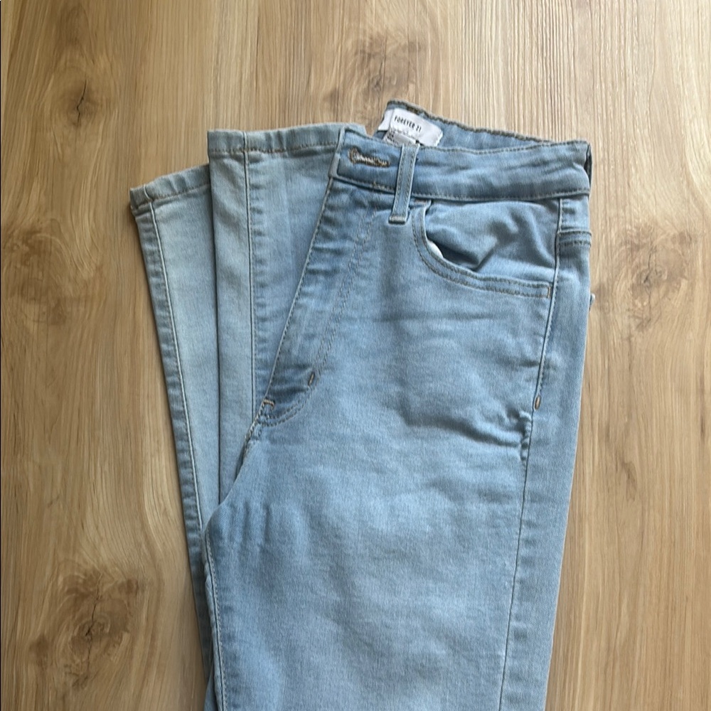 Light Blue Denim Skinny Jeans